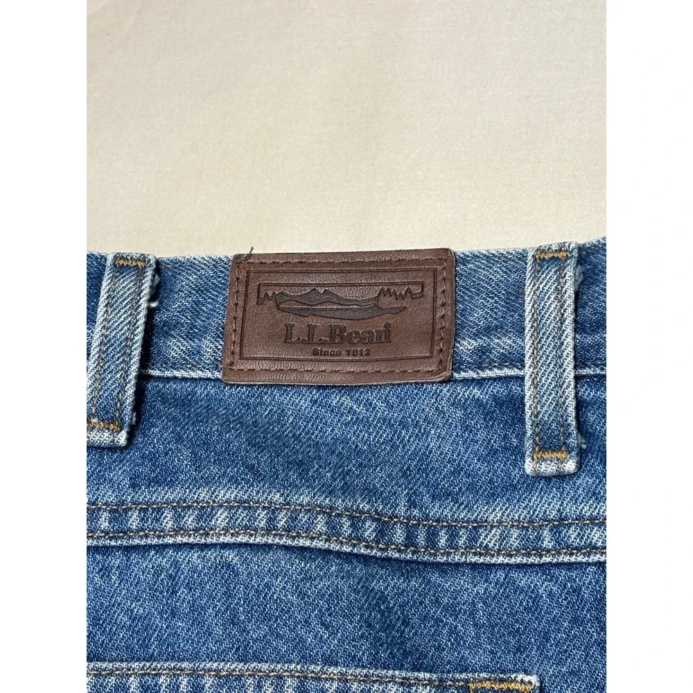 Lot of 2 LL Bean Natural Fit Mens Jeans  38x29 Denim Straight Leg 100% Cotton - Picture 3 of 15